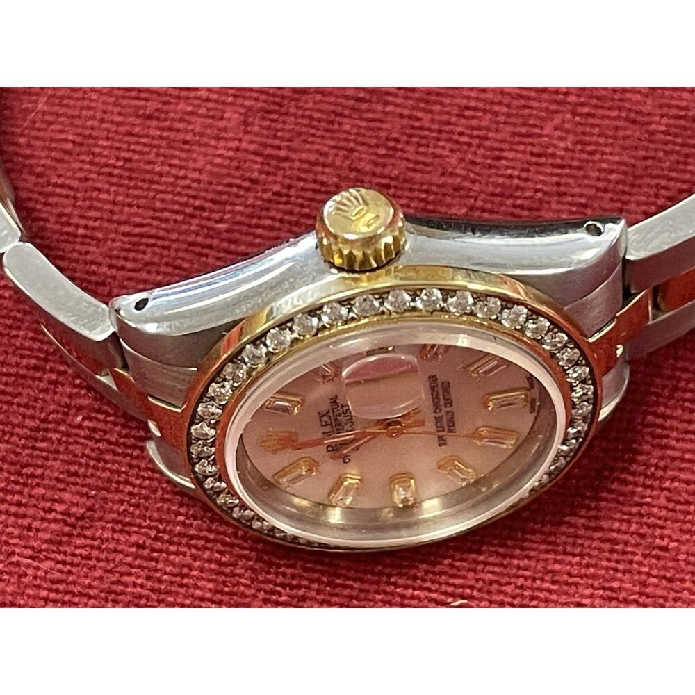 Rolex 69173 DateJust Ladies Watch 18k & SS Diamond Dial & Bezel - 1987 - SPBKN - Picture 4 of 12